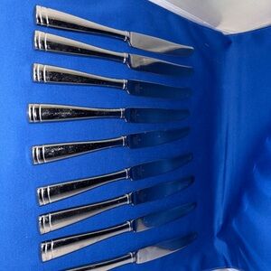 Waterford CONOVER Dinner Knifes Set of 9 Pre-owned